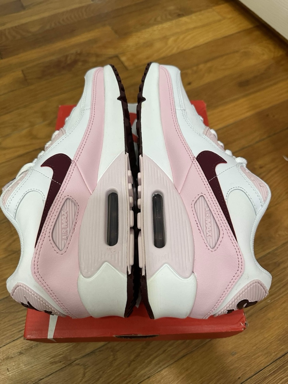 *New* Nike Air Max 90 LTR Big Kid White Pink (CD6864-114) Size 7Y - Picture 7 of 10